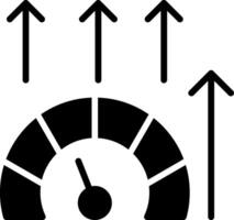 Performance Glyph Icon Design vector
