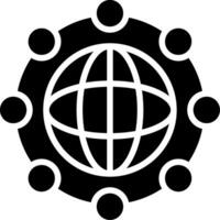 Unity Glyph Icon Design vector