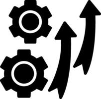 Development Glyph Icon Design vector