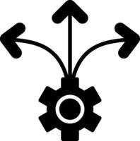 Flexibility Glyph Icon Design vector