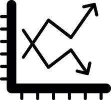 Graph Glyph Icon Design vector