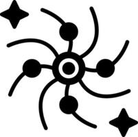 Nebula Glyph Icon Design vector