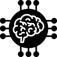 Neuroimaging Glyph Icon Design vector