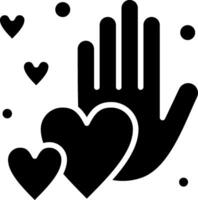 Volunteer Glyph Icon Design vector