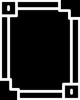 Frame Glyph Icon Design vector