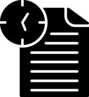 Document Glyph Icon Design vector