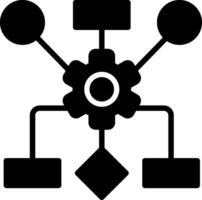 Diagram Glyph Icon Design vector