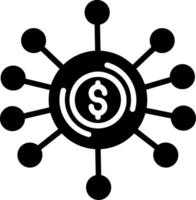 Sales Enablement Glyph Icon Design vector