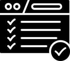 Web Browser Glyph Icon Design vector