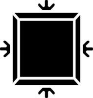 Frame Glyph Icon Design vector