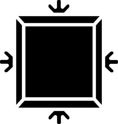 Frame Glyph Icon Design