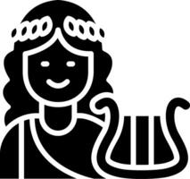 Apollo Glyph Icon Design vector