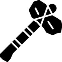 Prehistoric Axe Glyph Icon Design vector