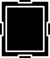 Frame Glyph Icon Design vector
