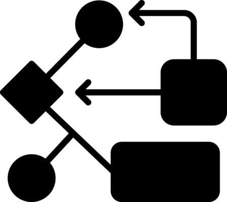 Decision making Glyph Icon Design
