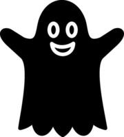 Ghost Glyph Icon Design vector