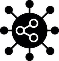 Share Glyph Icon Design vector