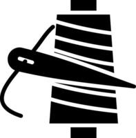 Spool Of Thread Glyph Icon Design vector