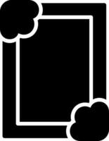 Frame Glyph Icon Design vector