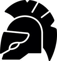 Helmet Glyph Icon Design vector