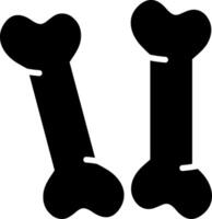 Bones Glyph Icon Design vector