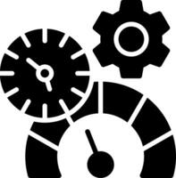Timer Glyph Icon Design vector