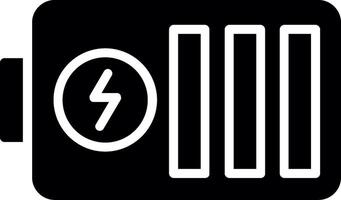 Battery Level Glyph Icon Design vector