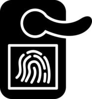 Door Handle Glyph Icon Design vector