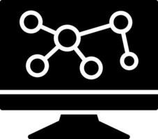 Monitor Glyph Icon Design vector