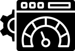 Website Glyph Icon Design vector