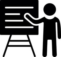 Working Glyph Icon Design vector