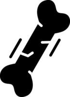 Bone Glyph Icon Design vector