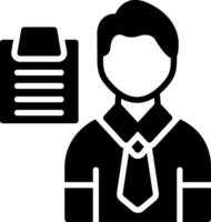 Clipboard Glyph Icon Design vector