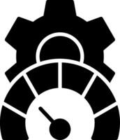 Performance Glyph Icon Design vector