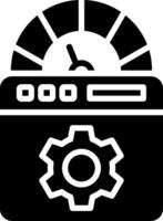 Bandwidth Glyph Icon Design vector