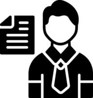 File Glyph Icon Design vector