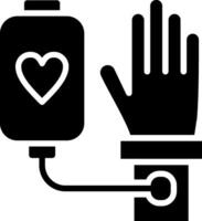 Blood donation Glyph Icon Design vector