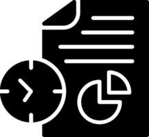 Data analysis Glyph Icon Design vector