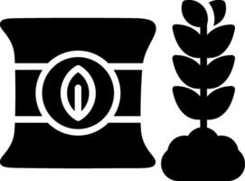 Grain Glyph Icon Design vector