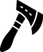 Hand Axe Glyph Icon Design vector