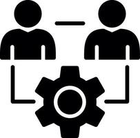 Management Glyph Icon Design vector