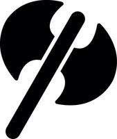 Labrys Glyph Icon Design vector