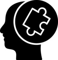 Solution Glyph Icon Design vector