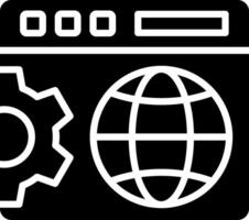 Web optimization Glyph Icon Design vector