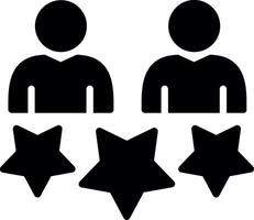 Customer Satisfaction Glyph Icon Design vector