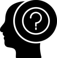 Question Glyph Icon Design vector