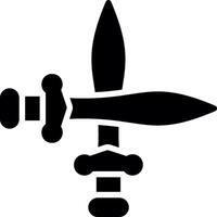 Sword Glyph Icon Design vector