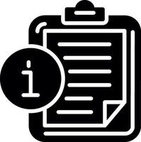 Clipboard Glyph Icon Design vector