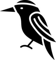 Fisherman Glyph Icon Design vector