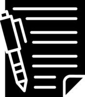 Notes Glyph Icon Design vector